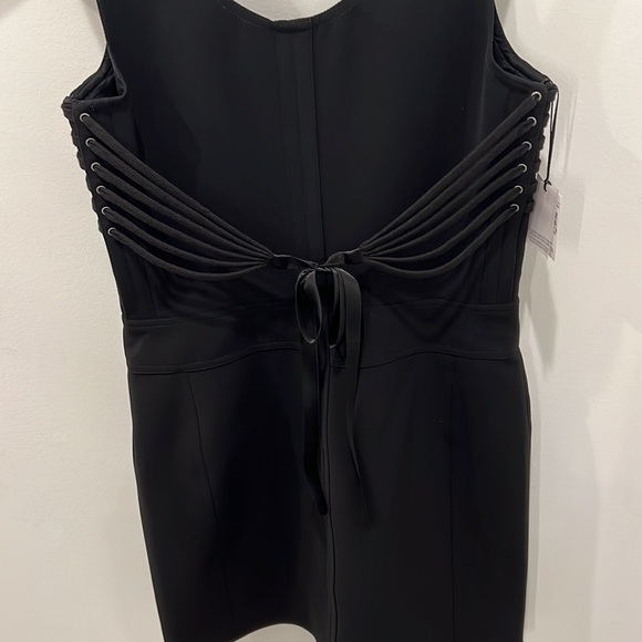 Moschino Couture Front Zip Black Dress - Picture 13 of 13